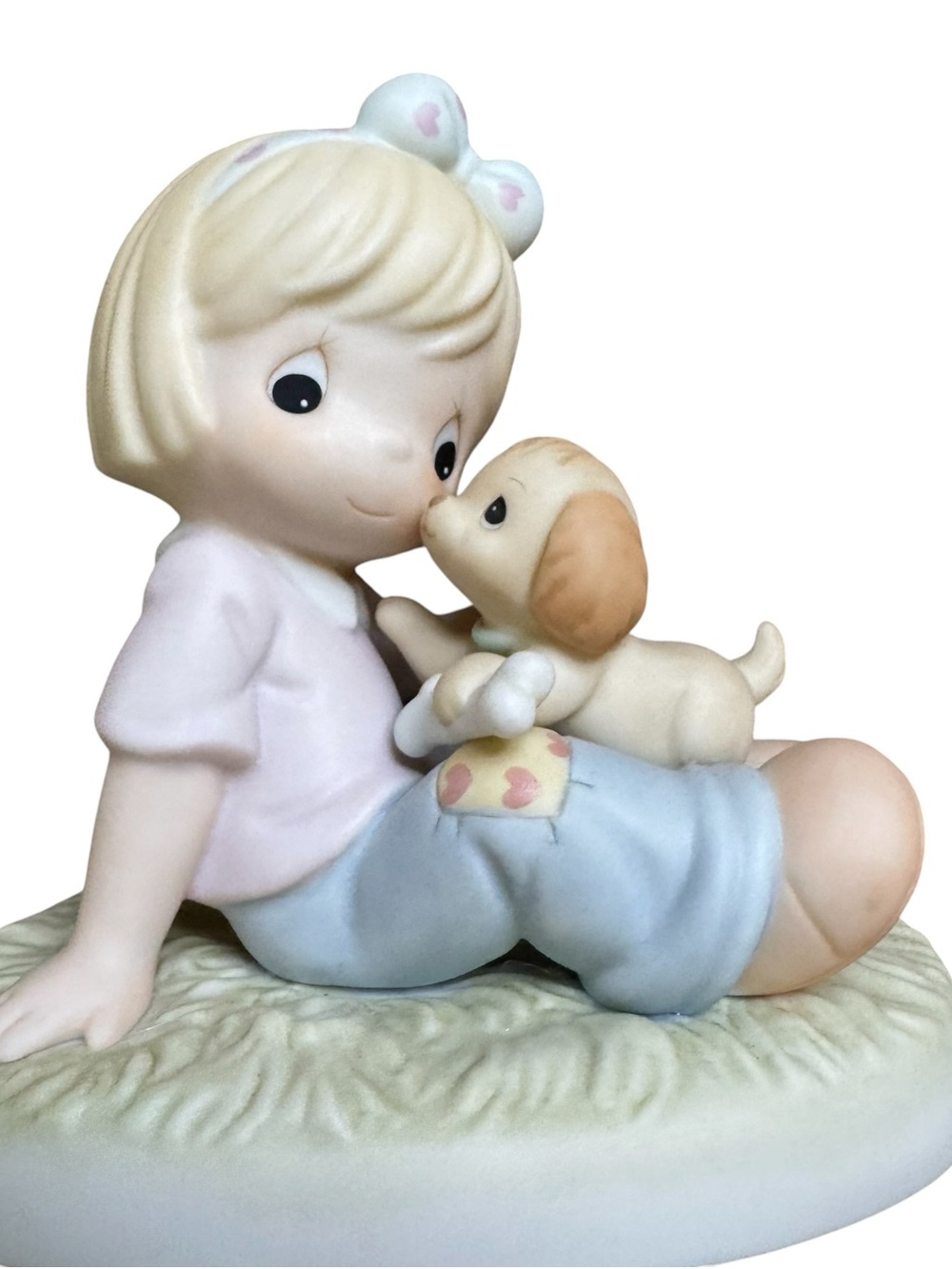 Precious Moments "No Bones About It You're Grrr-eat" Figurine #795321 Girl Puppy